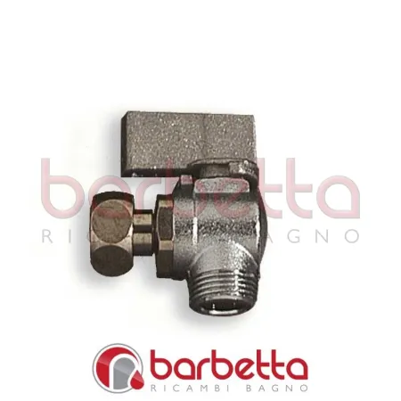 RUBINETTI OTTONE SBIANCATO A SFERA PER CASSETTE 3/8" 649801OS