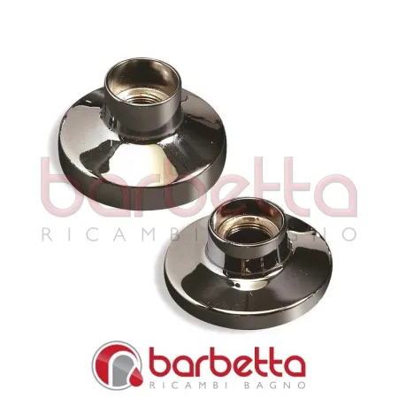 CAPPUCCI OTTONE CROMATO BORDO 18 MM - FILETTO 21X19 802702OC21