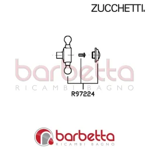 MANIGLIA DEVIATORE INCASSO AGORA' ZUCCHETTI R97224