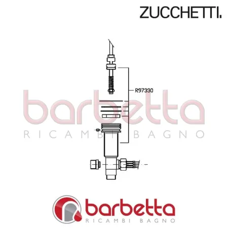 DEVIATORE E PIANTONE B.VS.AGORA' ZUCCHETTI R97330