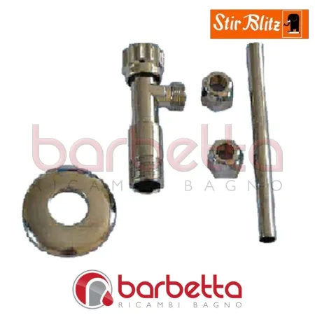 KIT RUBINETTO D'ARRESTO CROMATO RICAMBIO STIR BLITZ 8600100
