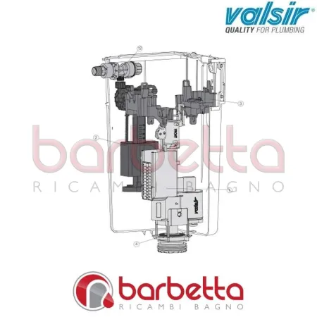 BLOCCO CENTRALE CUBIK S VALSIR VS0866894