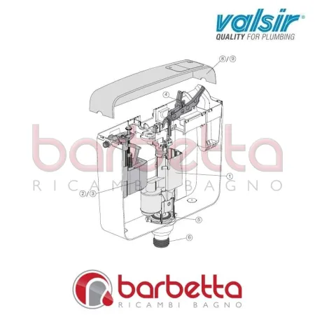 KIT RUBINETTO D ARRESTO CORALLO3 VALSIR VS0810522