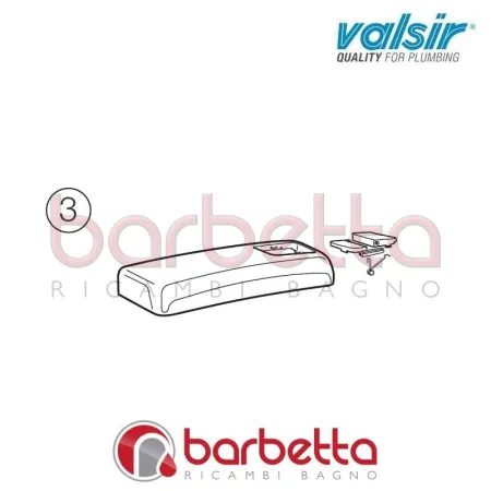 COPERCHIO CON PULSANTE SOLEA VALSIR VS0838801