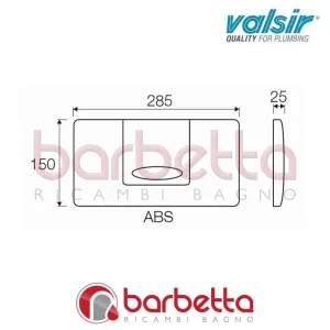 PLACCA PULSANTE EGEA DORATA VALSIR VS0823438