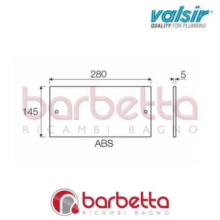 PLACCA ISPEZIONE BIANCA EGEA VALSIR VS0823801