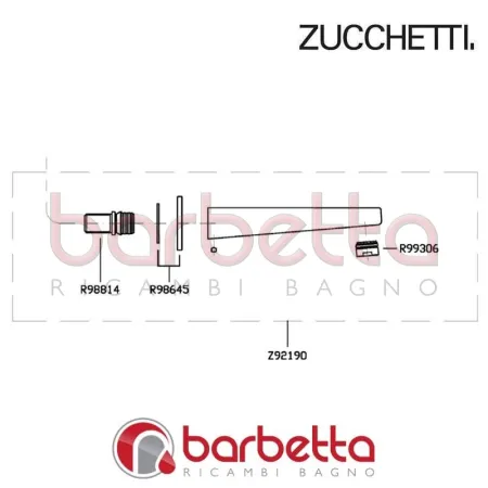 BOCCA LAVABO INCASSO WIND ZUCCHETTI Z92190