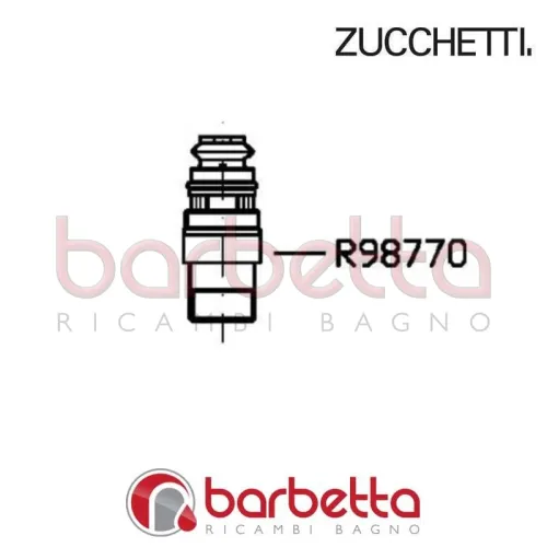 DEVIATORE VASCA SUN ZUCCHETTI R98770