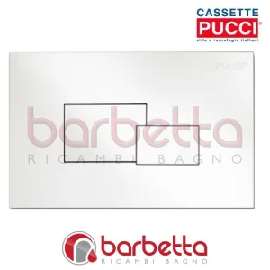 PLACCA PUCCI ECO PARETE BIANCO DUE PULSANTI 80180510
