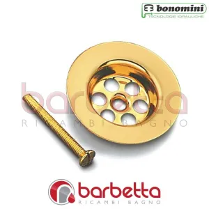 CESTELLO PILETTA GATTINARE DORATE 80x52 CON VITE