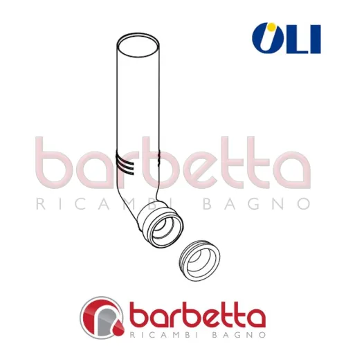 TUBO DI SCARICO L. 315 D. 63 + MORSETTO OL0011982