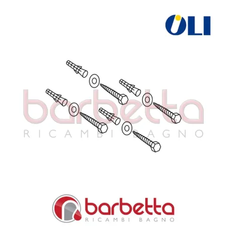 KIT VITI TASSELLI FISSAGGIO STRUTTURA D. 10 (4 PZ) OL0037148