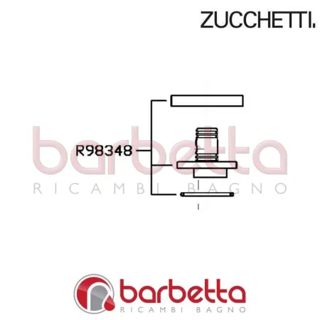 CENTRALE PER TUBO LAVABO SIMPLY BEAUTIFUL ZUCCHETTI R98348
