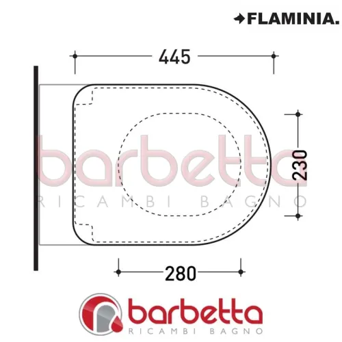 SEDILE COPRIWATER RALLENTATO QUICK-APP BIANCO FLAMINIA QKCW03