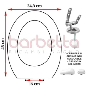 SEDILE COPRIWATER COMPATIBILE SENESI DONATELLO BIANCO