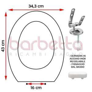 SEDILE COPRIWATER COMPATIBILE HATRIA SPEA EDILIZIA BIANCO