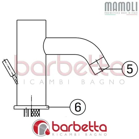 BASE PAOLA&THEBATHROOM MAMOLI 8596