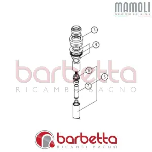 PIANTANA MOVIMENTI CERAMICO DX PAOLA&THEBATHROOM MAMOLI 75020