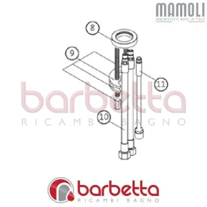 TUBO COLLEGAMENTO FLESSIBILE DOCCIA PAOLA&THEKITCHEN MAMOLI 90717