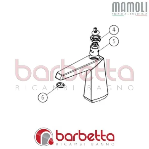 AERATORE A SCOMPARSA CACHE M18X1 ORTIGIA MAMOLI 11184