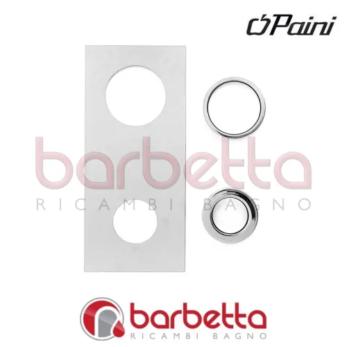 PIASTRA COPRIFORO COX RETTANGOLARE A DUE FORI RICAMBIO PAINI 78CR953/208