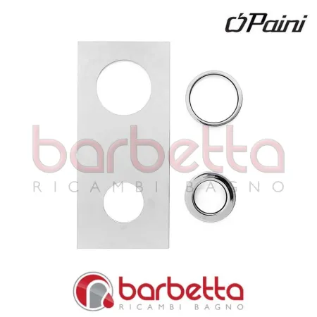 PIASTRA COPRIFORO COX RETTANGOLARE A DUE FORI RICAMBIO PAINI 78CR953/208