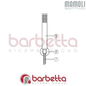 SUPPORTO DOCCIA PICO MAMOLI 374G