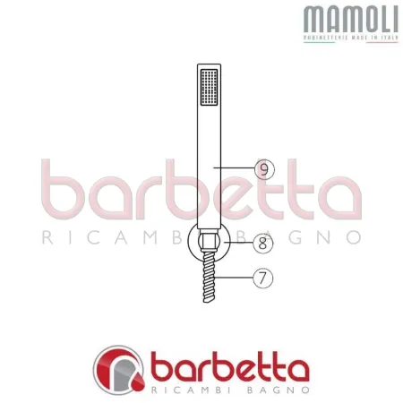 SUPPORTO DOCCIA PICO MAMOLI 374G