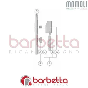 POMOLO DEVIATORE PICO MAMOLI 9040