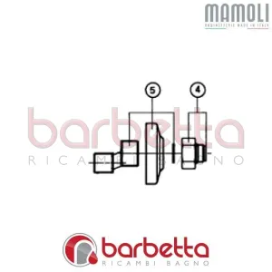 COPPIA RACCORDI DISTANZIALI EPOCA MAMOLI 0100