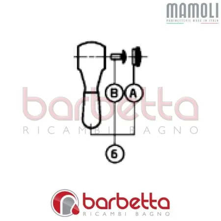 MANIGLIOTTO DEVIATORE EPOCA MAMOLI 20051E