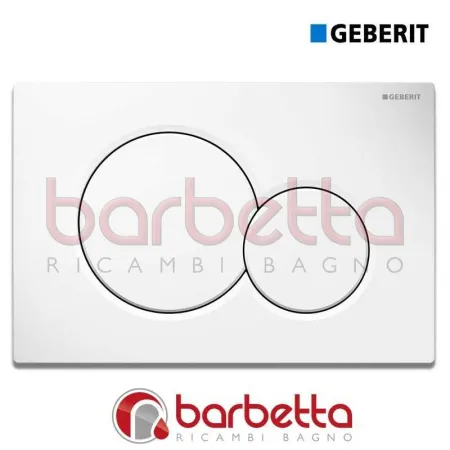 PLACCA RICAMBIO GEBERIT SIGMA01 DOPPIO TASTO BIANCA 115.770.11.5