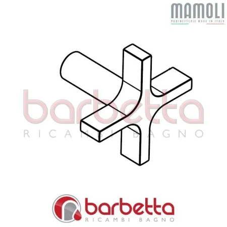 MANIGLIA COMPLETA CORTINA MAMOLI 20004XC