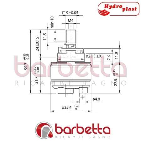 CARTUCCIA RICAMBIO HYDROPLAST GA35