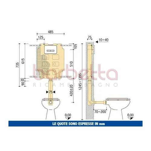 CASSETTA DA INCASSO PUCCI ECO CON RIVESTIMENTO 1315490201