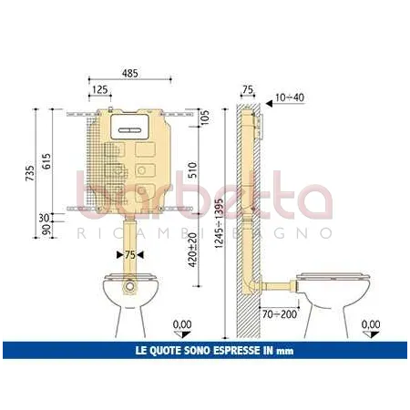 CASSETTA DA INCASSO PUCCI ECO CON RIVESTIMENTO 1315490201