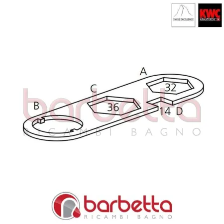 CHIAVE PER SERRAGGIO KWC Z.635.392