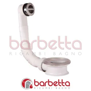 SET DI COLLEGAMENTO PILETTA AL TROPPO PIENO IN PP BIANCO OMP TEA -247.604.0