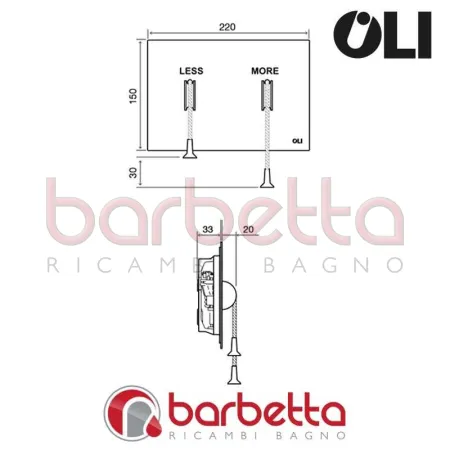 PLACCA DI RICAMBIO LESS IS MORE ACCIAIO NERO OLIVER 883527