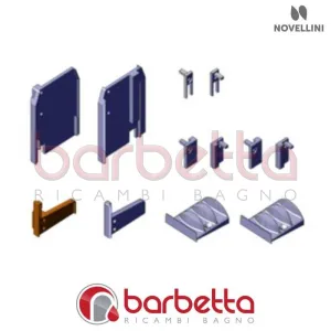 CONFEZIONE DI TAPPI E GUIDE PER ANTE 3P RICAMBIO NOVELLINI R04BE3P2-K