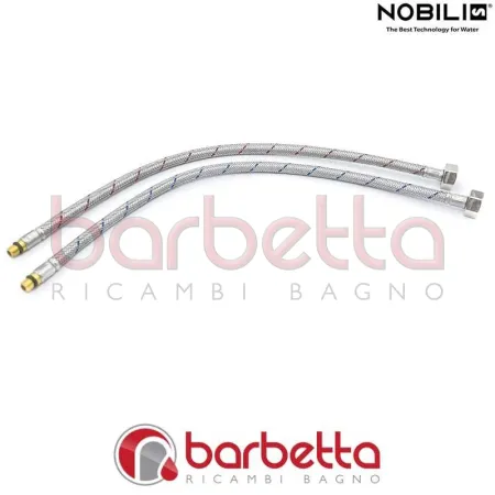 RICAMBIO COPPIA TUBI FLEX MOL M8x1 RID.GRAF. CALOTTA 3/8"G MM.400 W270 SPX NOBILI RTUK203/45