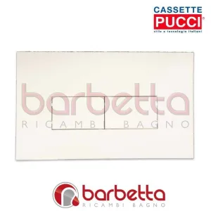 PLACCA PUCCI ECO LINEA PARETE BIANCO DUE PULSANTI 80130560