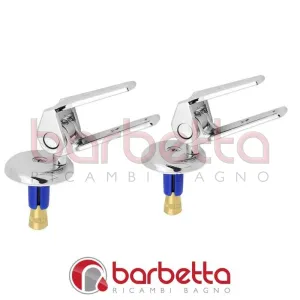 COPPIA CERNIERE SOVRAPPOSTE IN METALLO CROMATE 00913