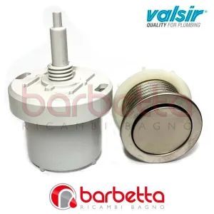 KIT PULSANTE TONDO SCARICO TOTALE CROMO SATINATO VALSIR VS0875317