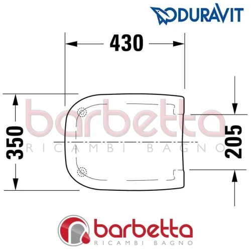 SEDILE COPRIWATER STARK 3 DURAVIT 006381