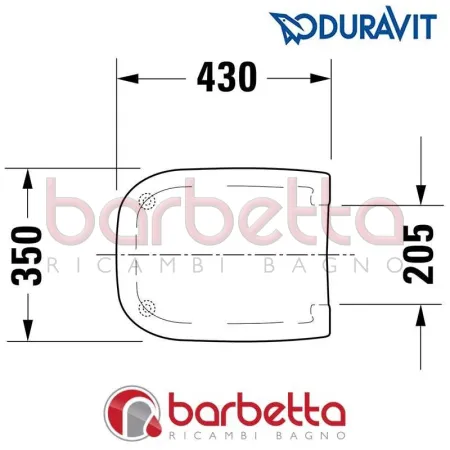 SEDILE COPRIWATER STARK 3 DURAVIT 006381