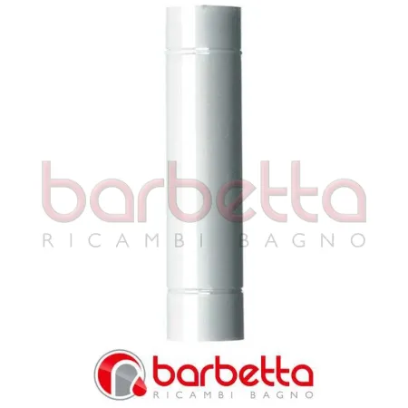 TUBO SMALTATO PER STUFE A LEGNA D. mm 100 - L. cm 50 - col. bianco
