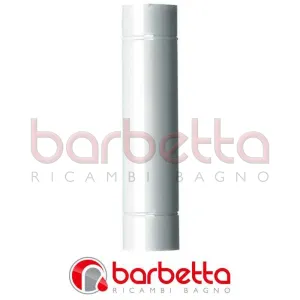TUBO SMALTATO PER STUFE A LEGNA D. mm 120 - L. cm 50 - col. bianco