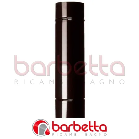 TUBO SMALTATO PER STUFE A LEGNA D. mm 130 - L. cm 100 - col. nero