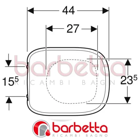 SEDILE COPRIWATER POZZI GINORI FANTASIA 2 RALLENTATO BIANCO 500.867.00.1